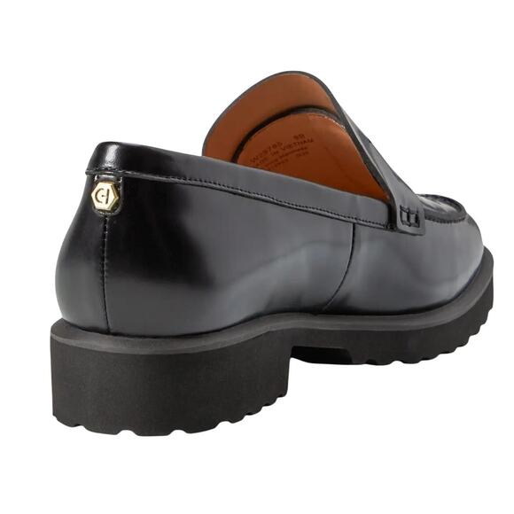 Cole Haan Womens Geneva Leather Loafer US 8.5 B EU 39 Black Lugged NIB - Picture 3 of 13